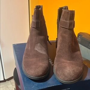 Cole Haan Brown Suede Ankle Booties